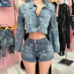 Denim Cross Set